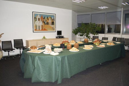 Allestimento buffet natalizio 